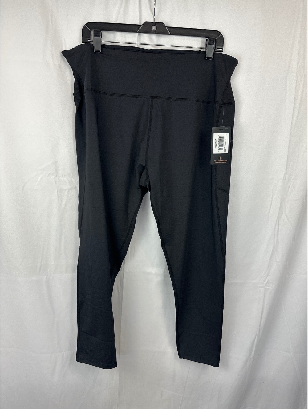 Tommie Copper Lower Back Support Leggings Black Size 3XL